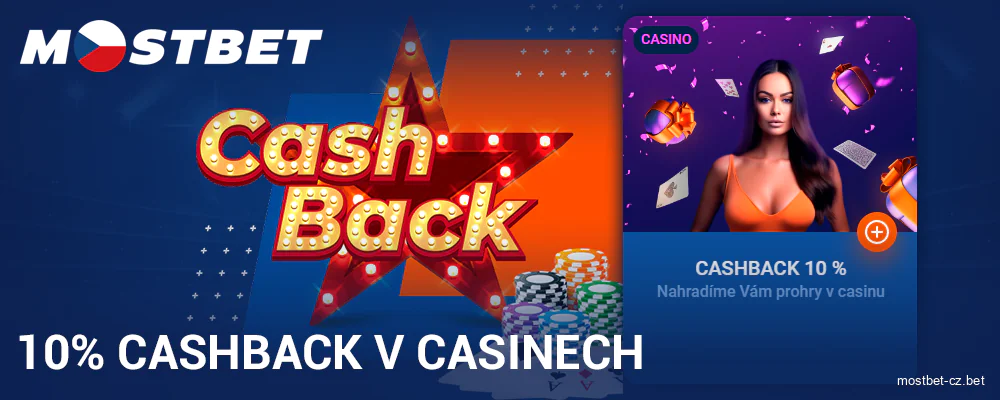 Cashback bonus v Mostbet Česká republika