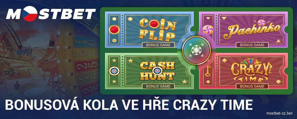 Bonusová zóna Crazy Time Mostbet CZ