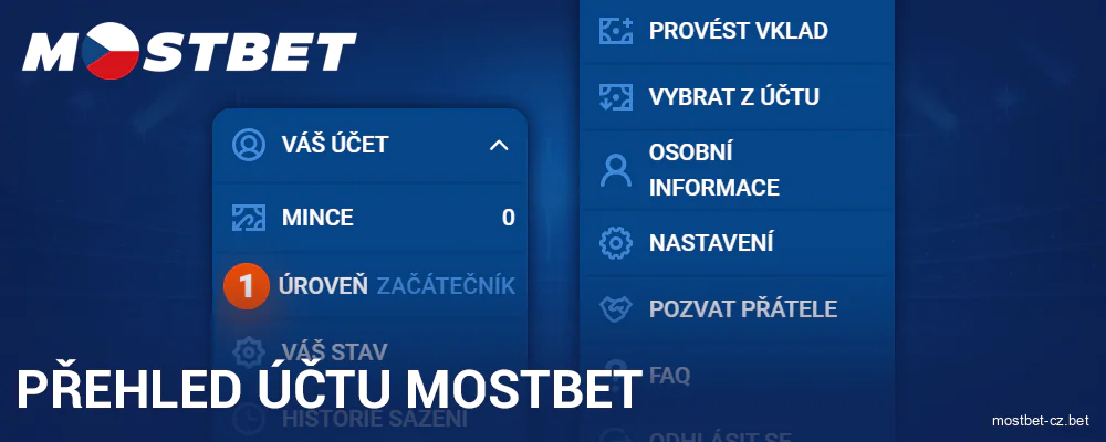 Profil českého hráče na Mostbet